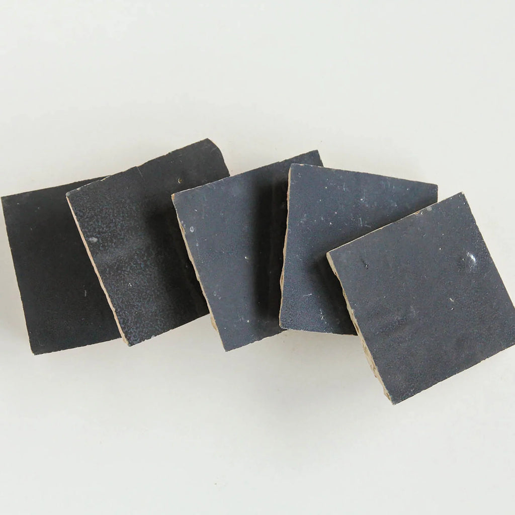 Tiles of Ezra Moroccan Zellige-DARK GREY-4x4 (Carton)