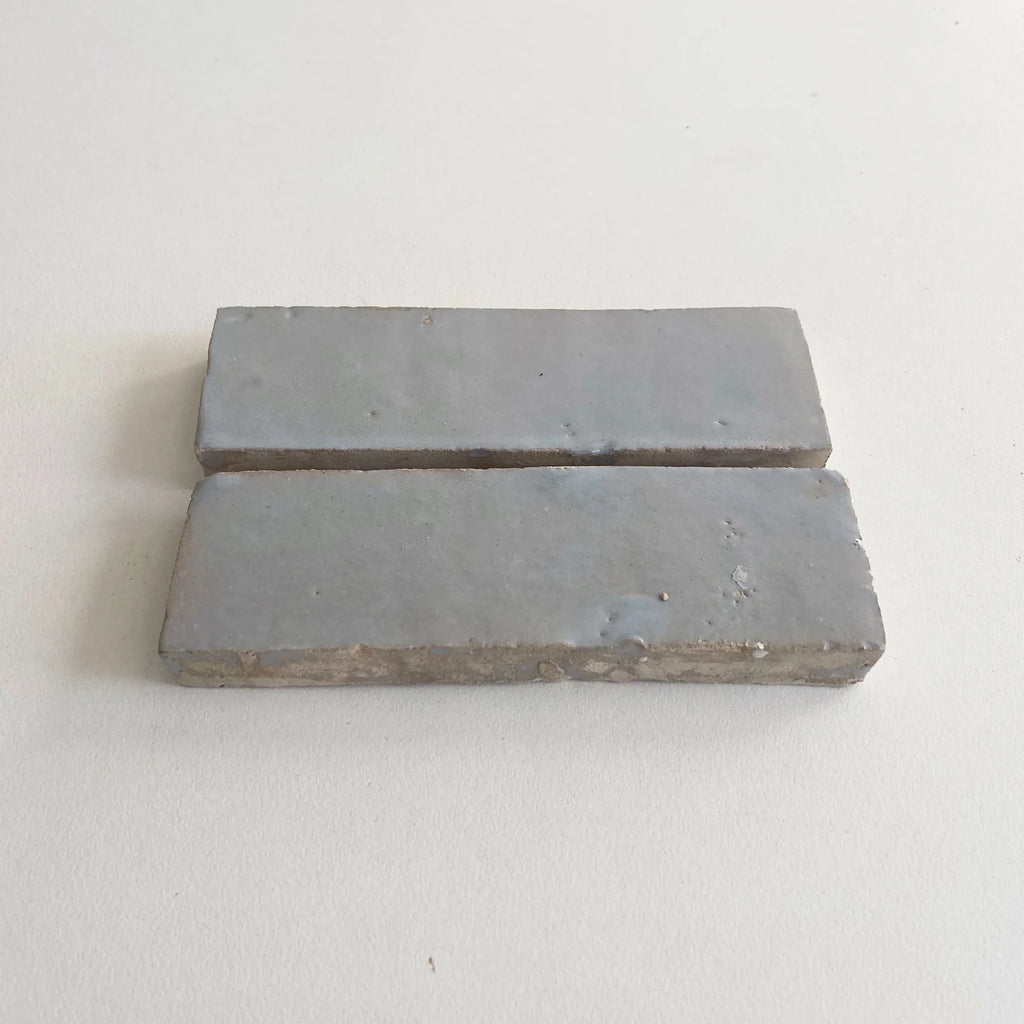 Tiles of Ezra Moroccan Zellige Thin Bejmat-DUCK EGG BLUE-6x2 (Carton)
