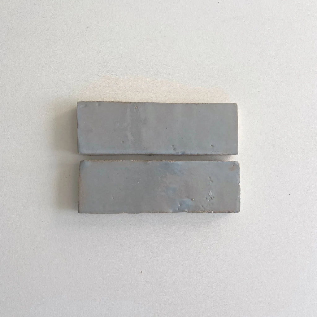 Tiles of Ezra Moroccan Zellige Thin Bejmat-DUCK EGG BLUE-6x2 (Carton)