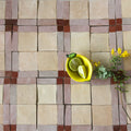 Tiles of Ezra Moroccan Zellige Mosaic-SNOW BLACK PEACOCK-4x4 (Carton)