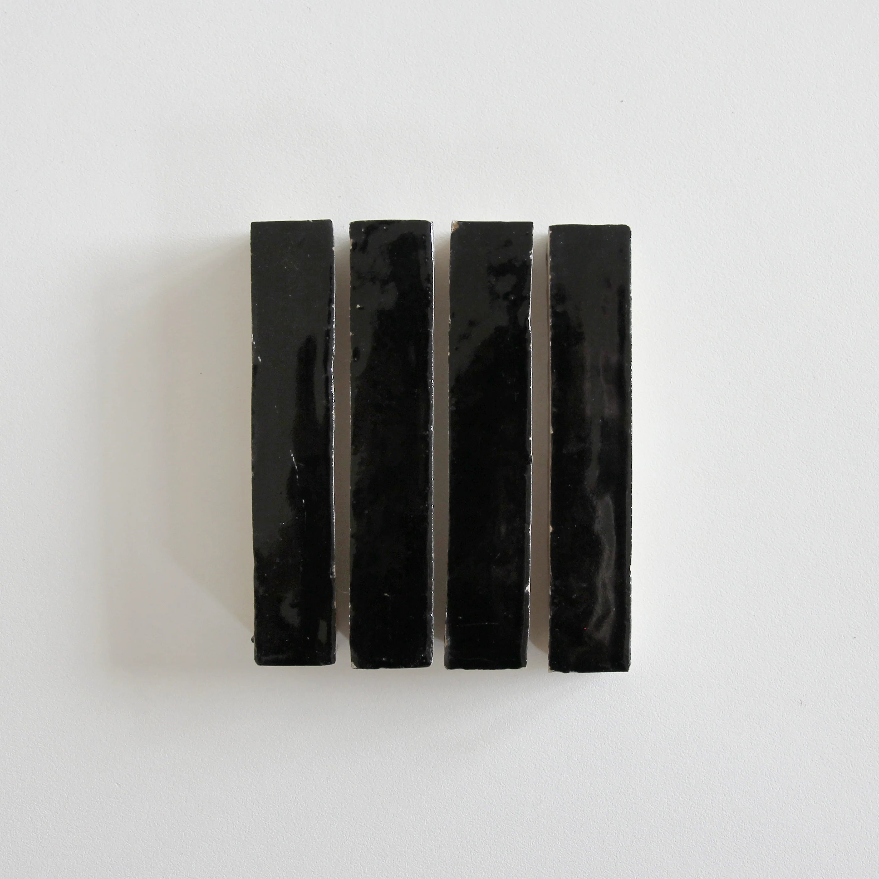 Tiles of Ezra Moroccan Zellige Skinny Bejmat-BLACK-6x1 (Carton)