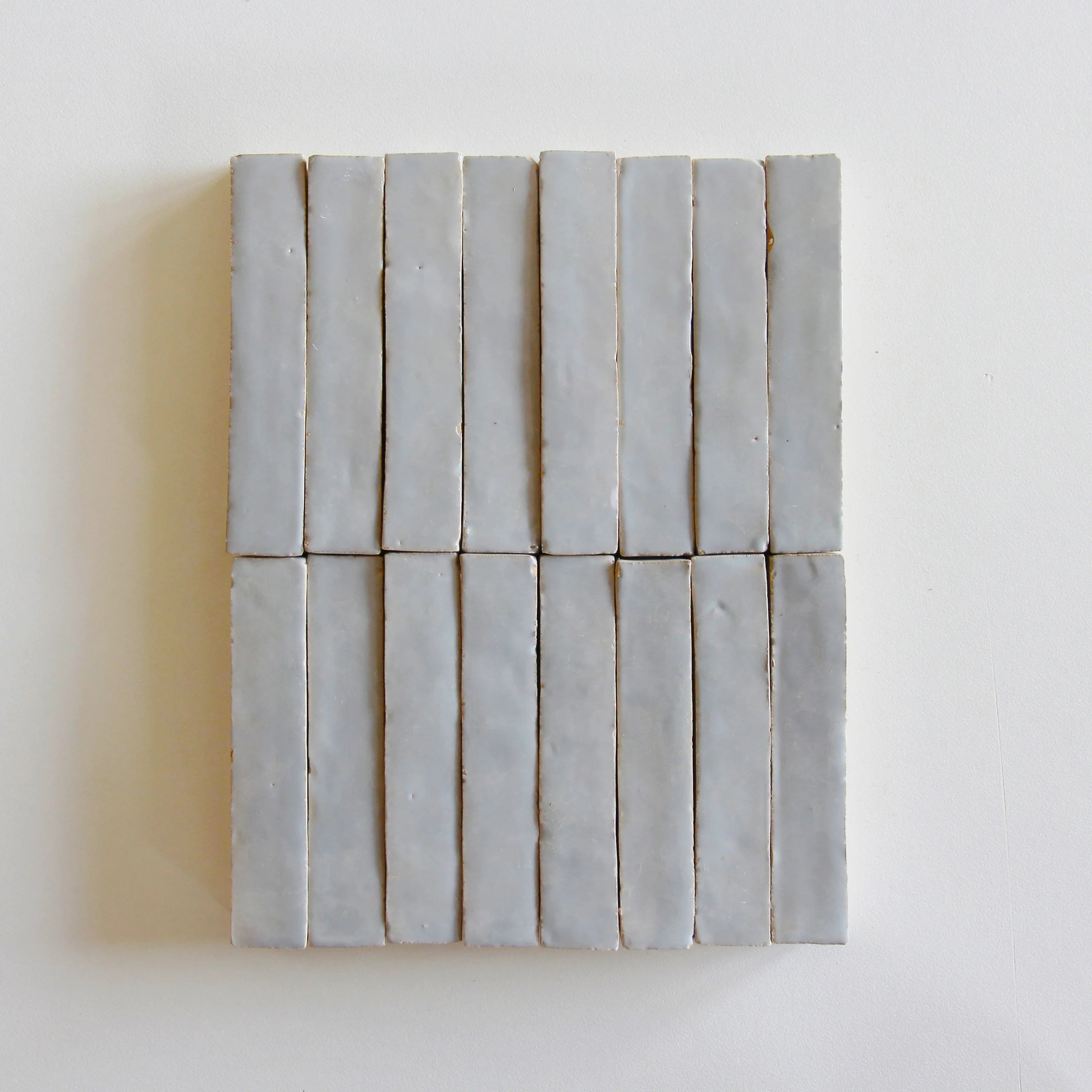 Tiles of Ezra Moroccan Zellige Skinny Bejmat-DUCK EGG BLUE-6x1 (Carton)