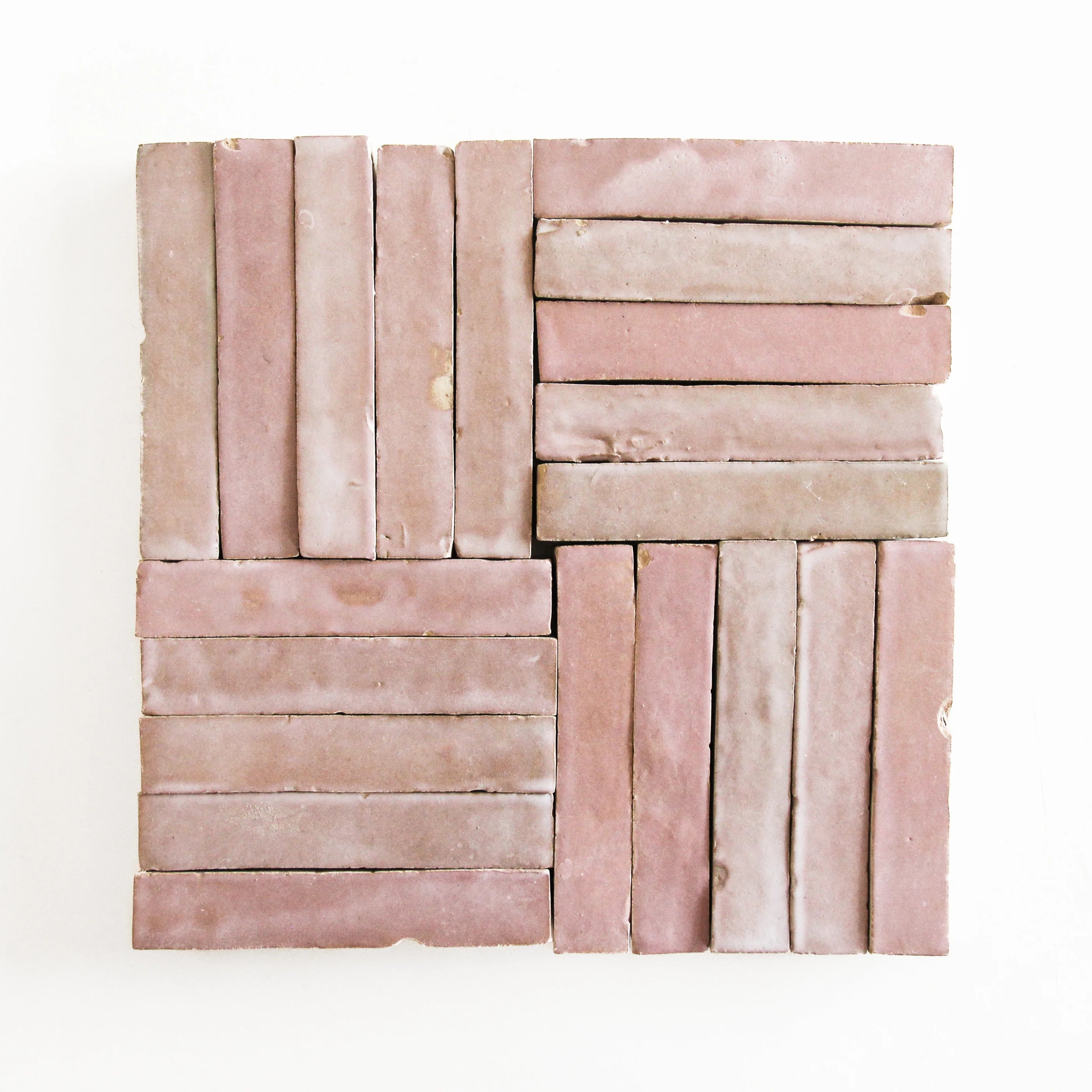 Tiles of Ezra Moroccan Zellige Skinny Bejmat-MOROCCAN PINK-6x1 (Carton)