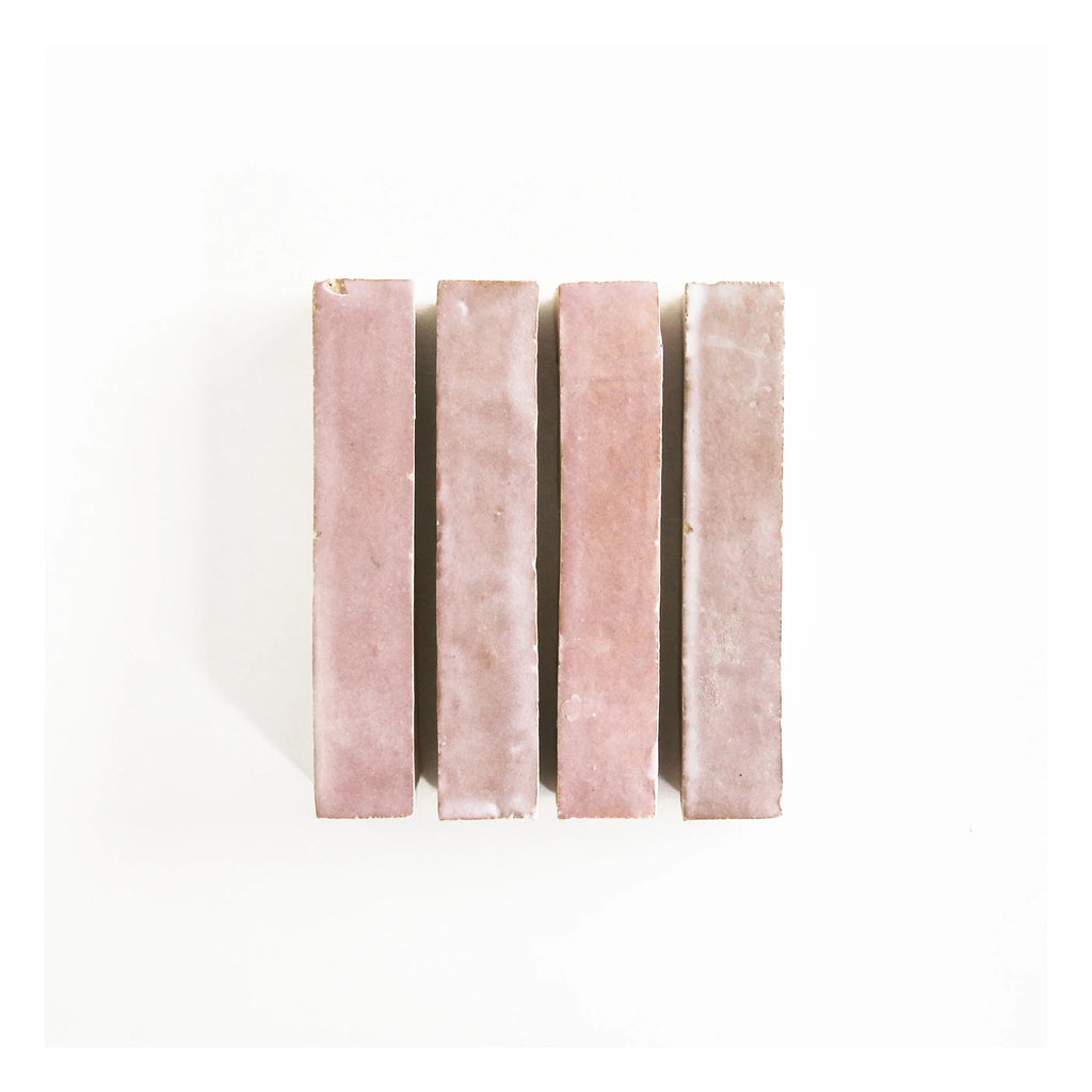 Tiles of Ezra Moroccan Zellige Skinny Bejmat-MOROCCAN PINK-6x1 (Carton)