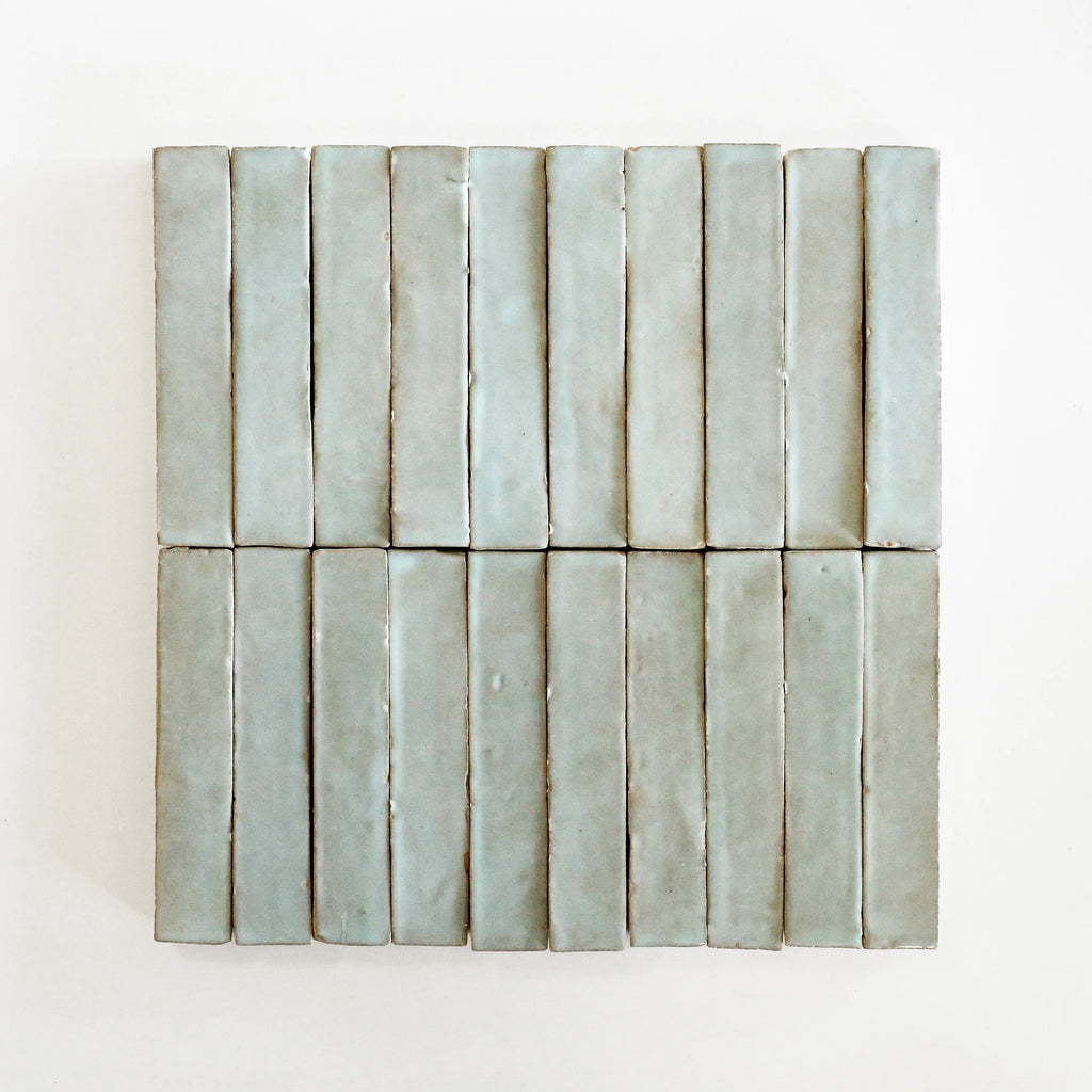 Tiles of Ezra Moroccan Zellige Skinny Bejmat-MOSS-6x1 (Carton)