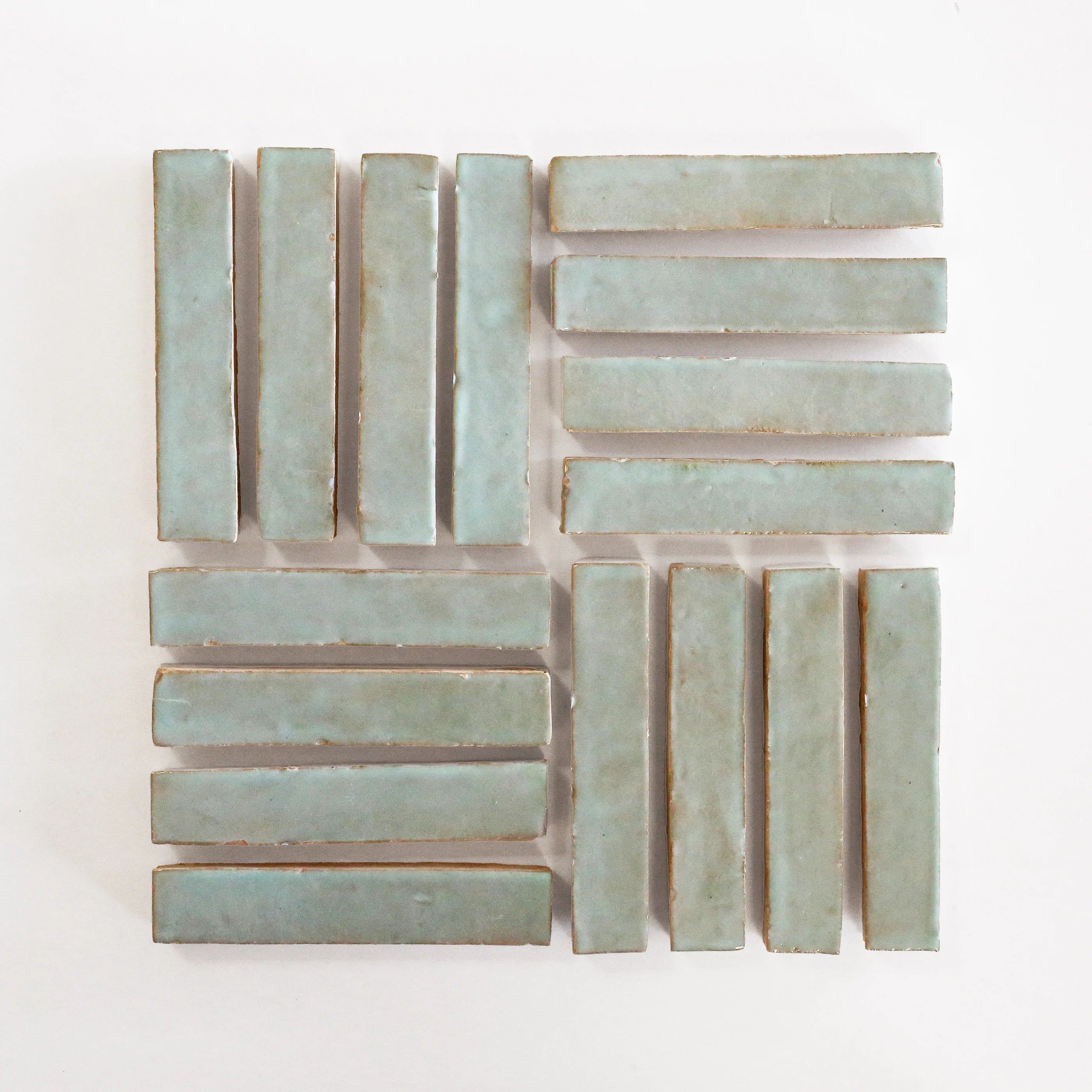 Tiles of Ezra Moroccan Zellige Skinny Bejmat-MOSS-6x1 (Carton)