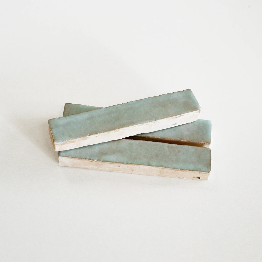 Tiles of Ezra Moroccan Zellige Skinny Bejmat-MOSS-6x1 (Carton)