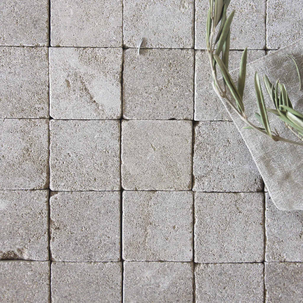 Tiles of Ezra Moroccan Limestone - Sahara - 2.75" x 2.75"