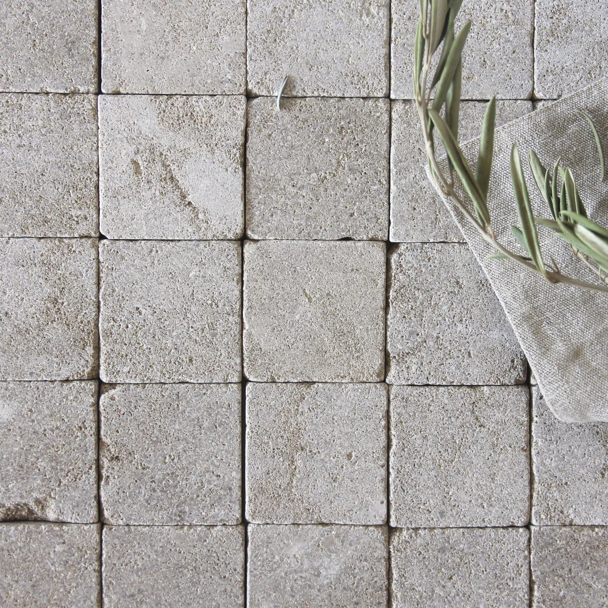 Tiles of Ezra Moroccan Limestone - Sahara - 2.75" x 2.75"