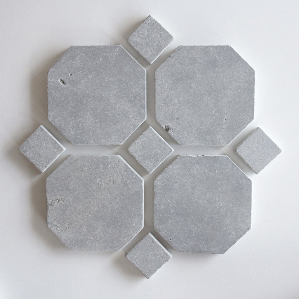 Tiles of Ezra Moroccan Limestone - Octagon - ATLAS-8x8