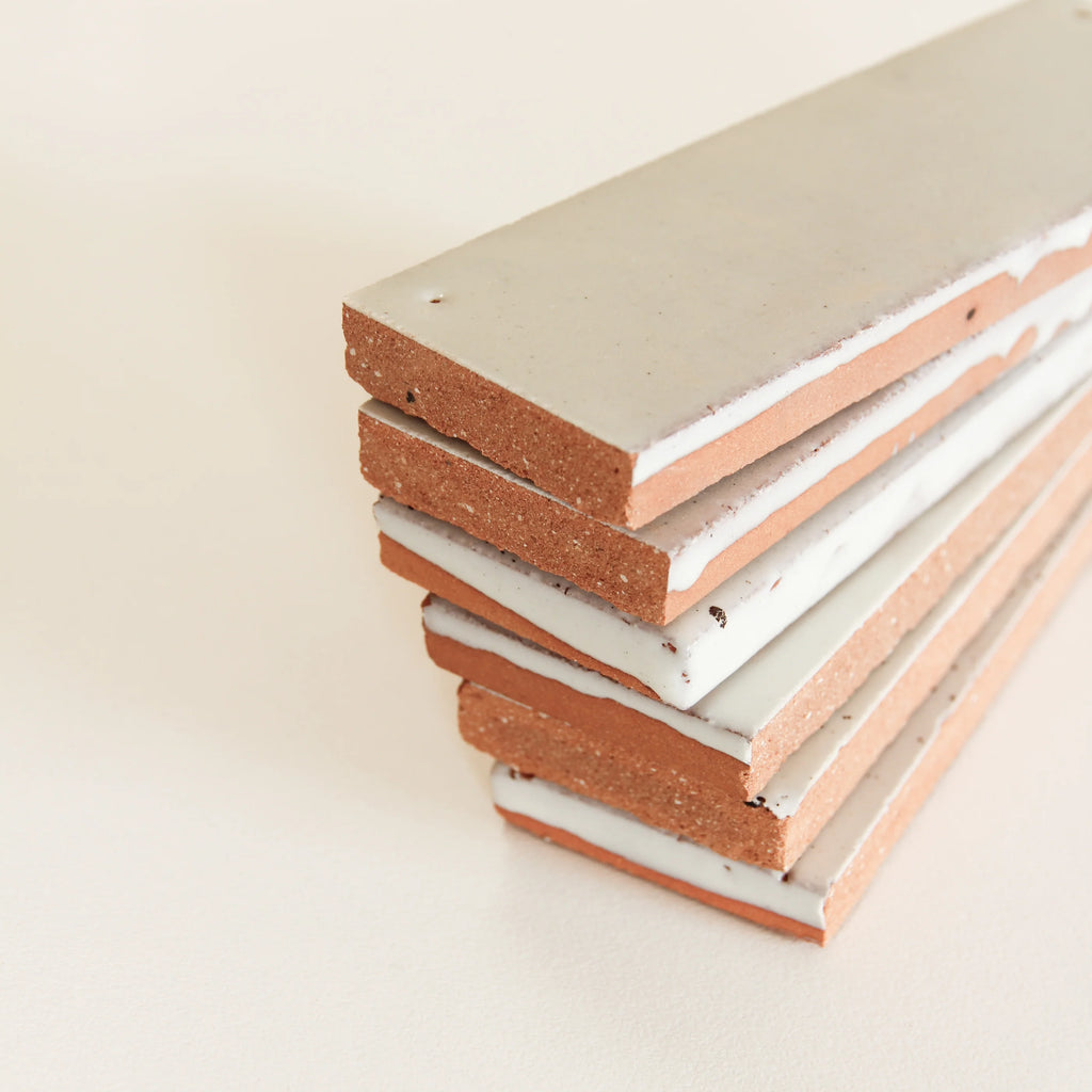 Tiles of Ezra Moroccan Tierra - Nieve Punto 6 x 2 (Carton)