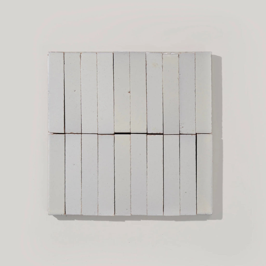Tiles of Ezra Moroccan Tierra - Nieve Mosiac 8 x 8 (Carton)