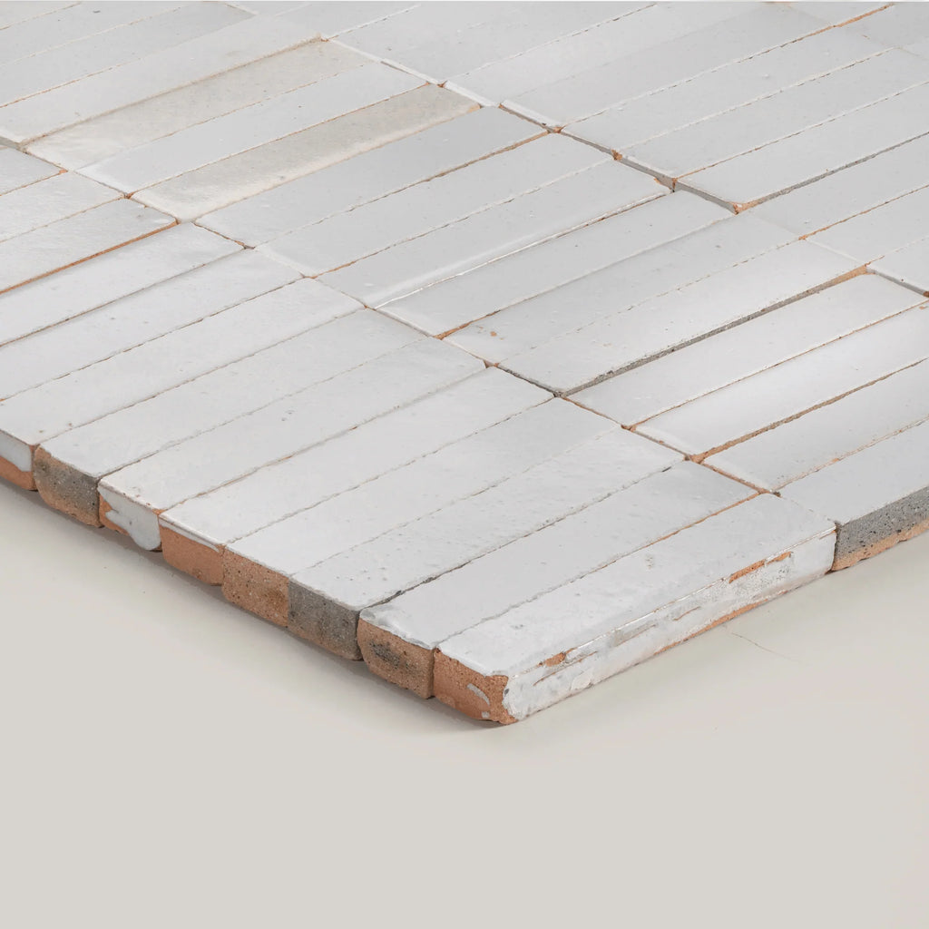 Tiles of Ezra Moroccan Tierra - Nieve Mosiac 8 x 8 (Carton)