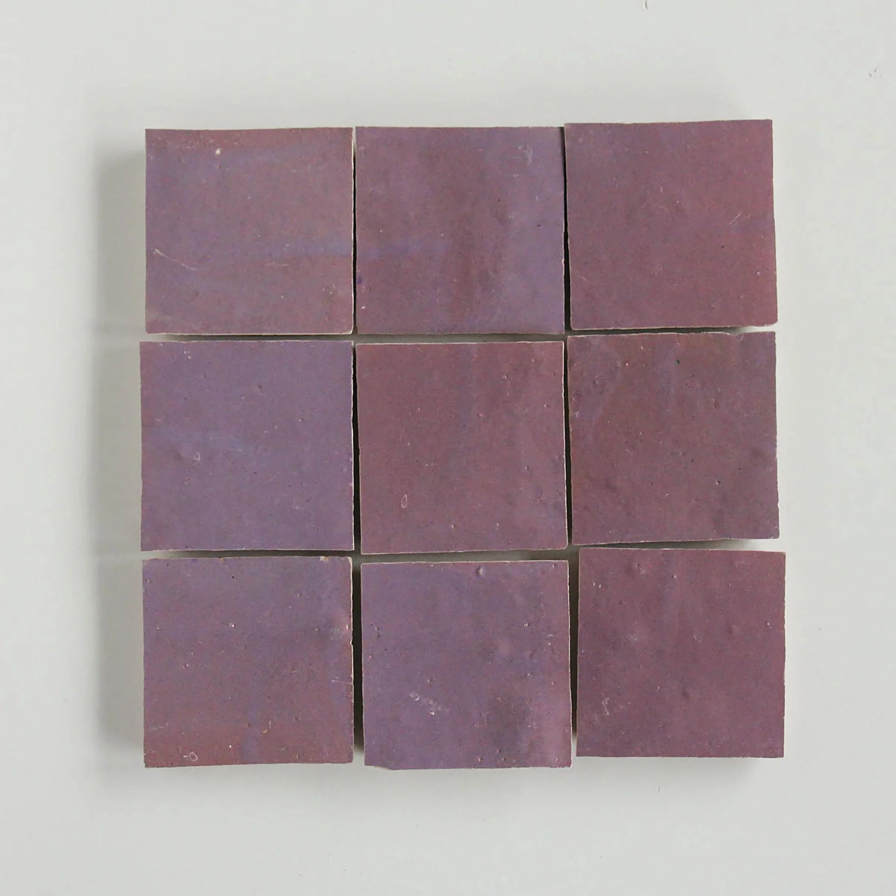 Tiles of Ezra Moroccan Zellige-EGGPLANT-4x4 (Carton)