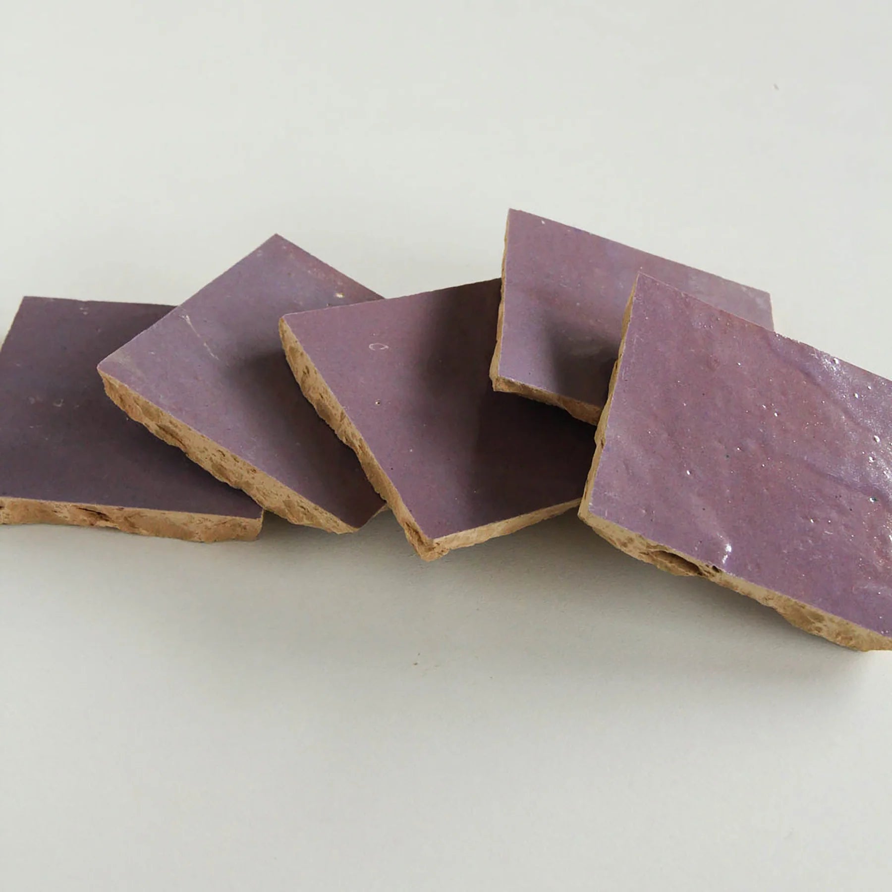Tiles of Ezra Moroccan Zellige-EGGPLANT-4x4 (Carton)