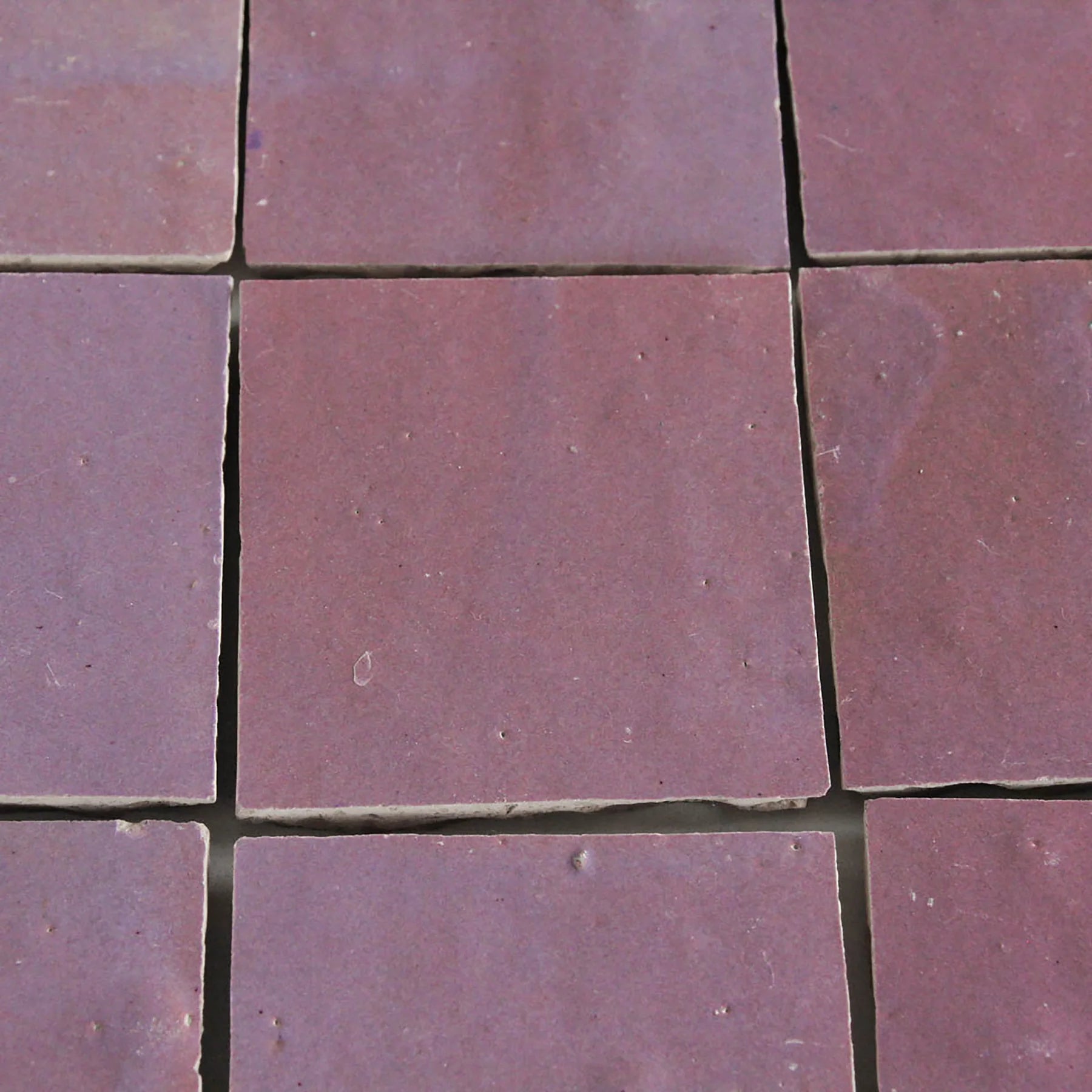 Tiles of Ezra Moroccan Zellige-EGGPLANT-4x4 (Carton)