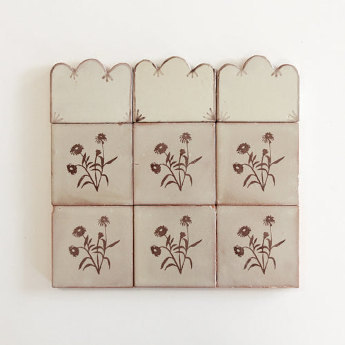 Tiles of Ezra - Amano Border - Tres Chocolate 4 x 3 (Carton)