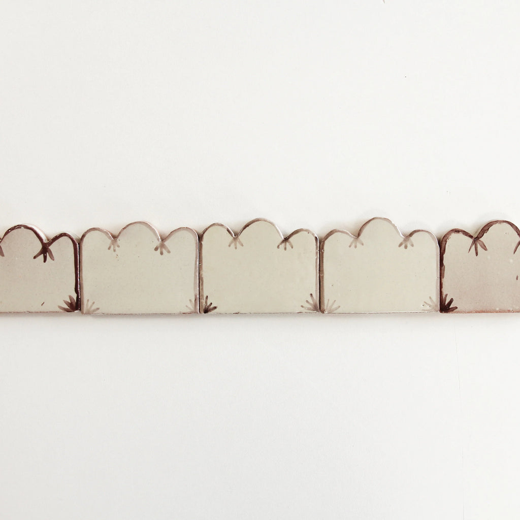 Tiles of Ezra - Amano Border - Tres Chocolate 4 x 3 (Carton)