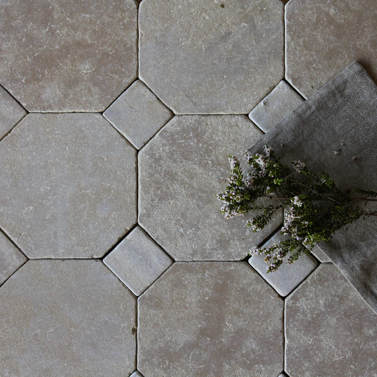 Tiles of Ezra Moroccan Limestone - Octagon - MEKNES-8x8