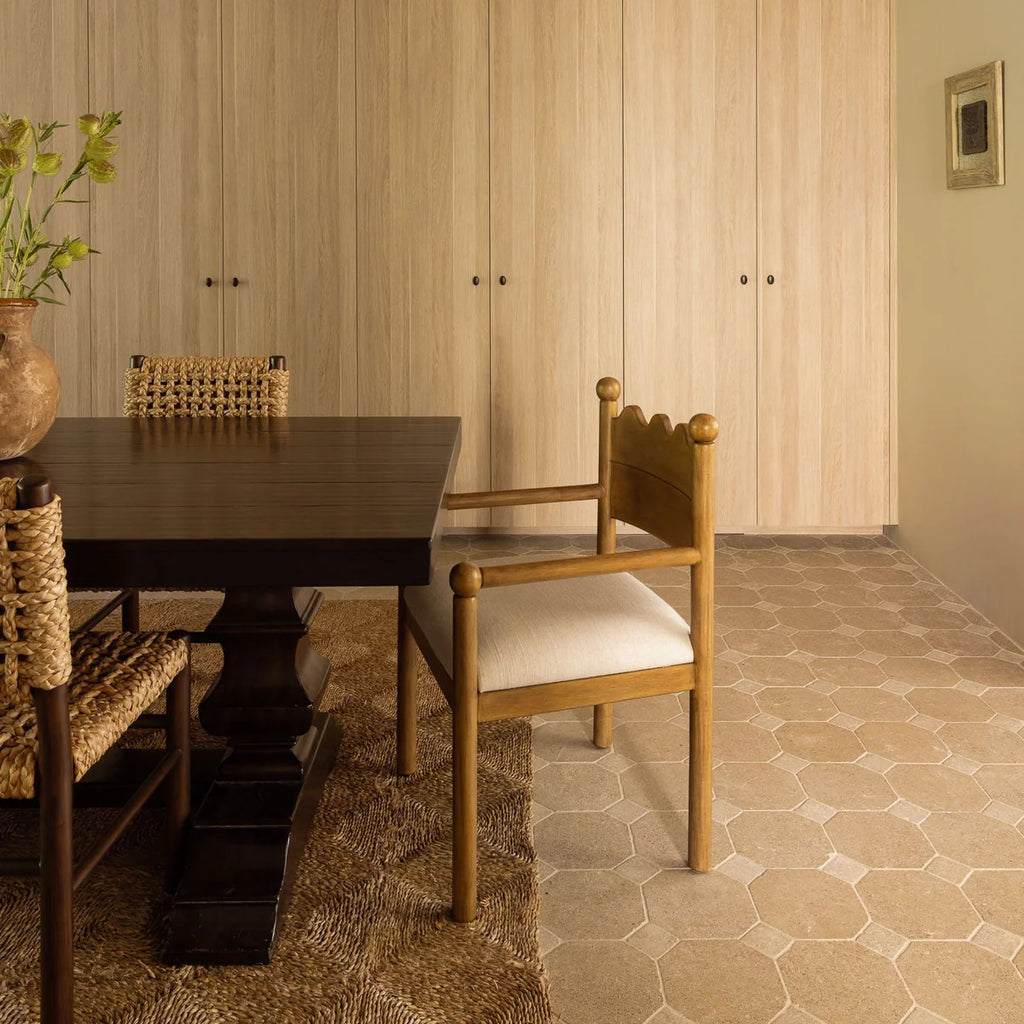 Tiles of Ezra Moroccan Limestone - Octagon - SAHARA-8x8