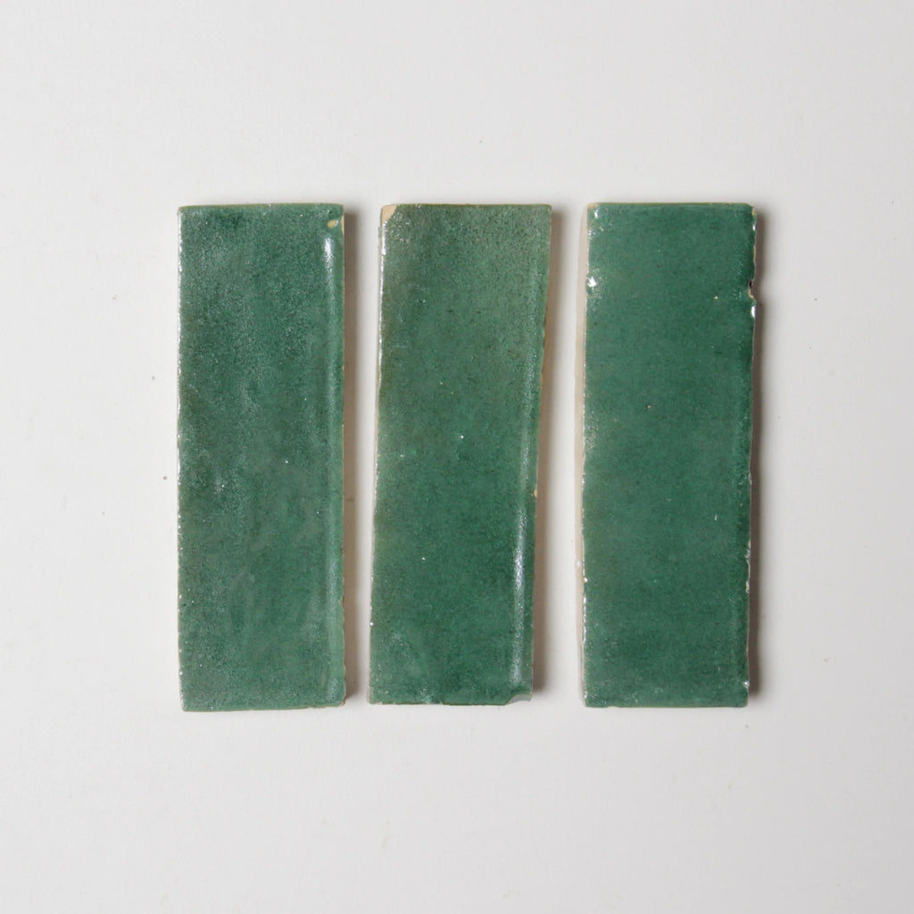 Tiles of Ezra Moroccan Zellige Thin Bejmat-FOREST-6x2 (Carton)
