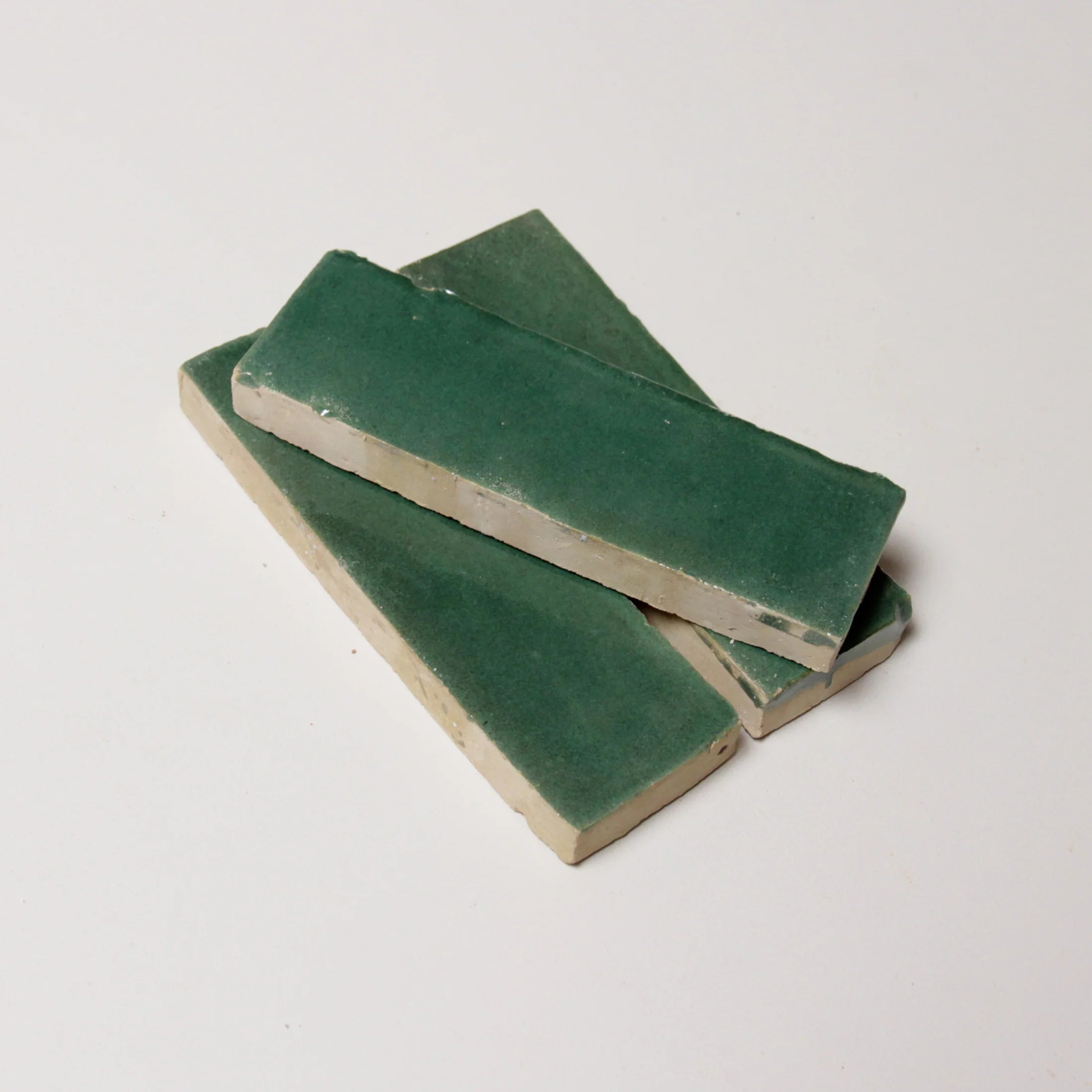 Tiles of Ezra Moroccan Zellige Thin Bejmat-FOREST-6x2 (Carton)