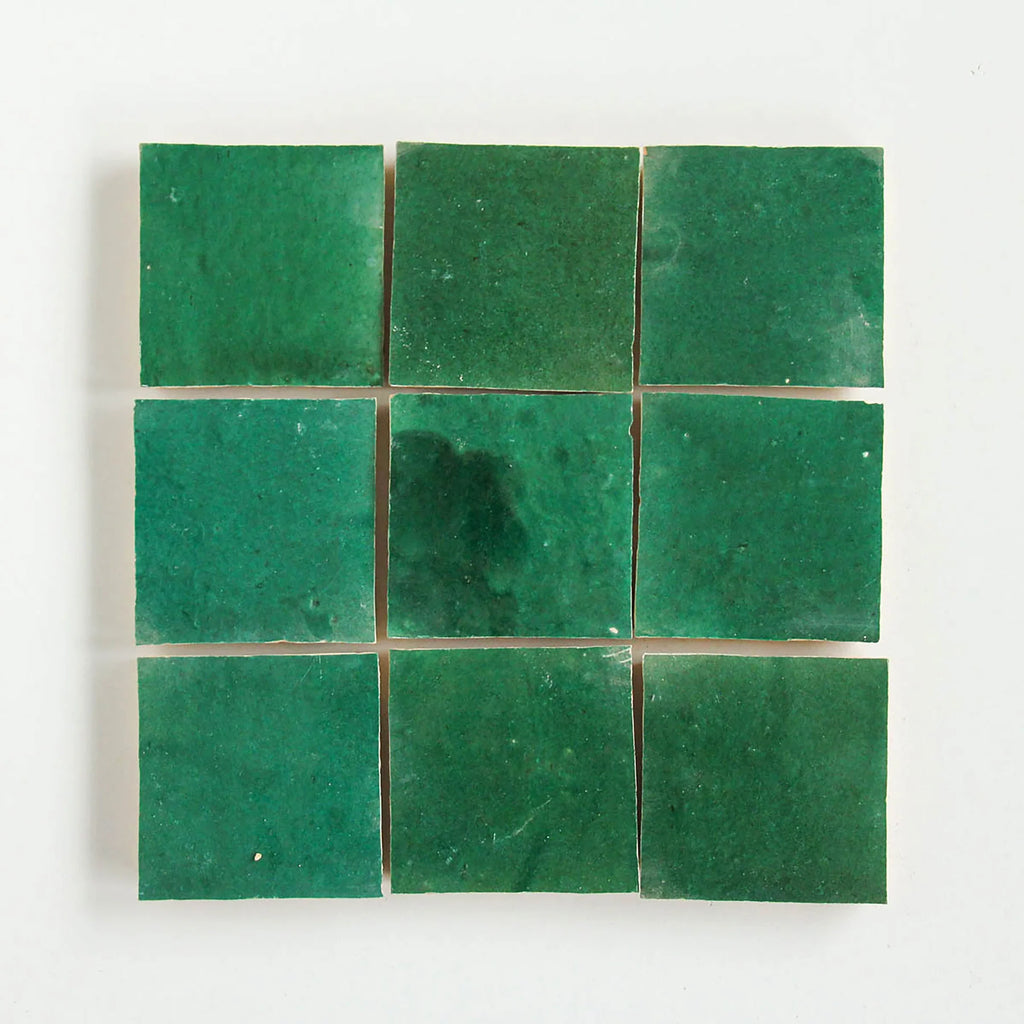Tiles of Ezra Moroccan Zellige-FOREST-4x4 (Carton)