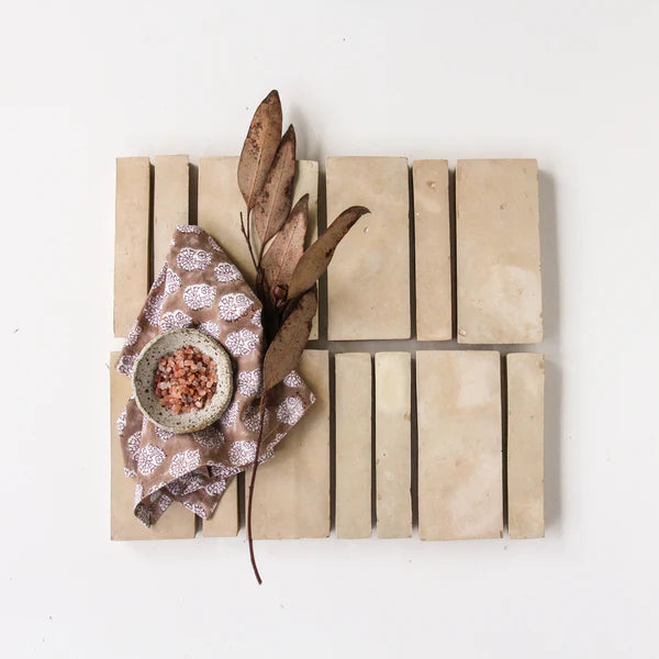 Tiles of Ezra Moroccan Zellige Skinny Bejmat-CLAY-6x1 (Carton)