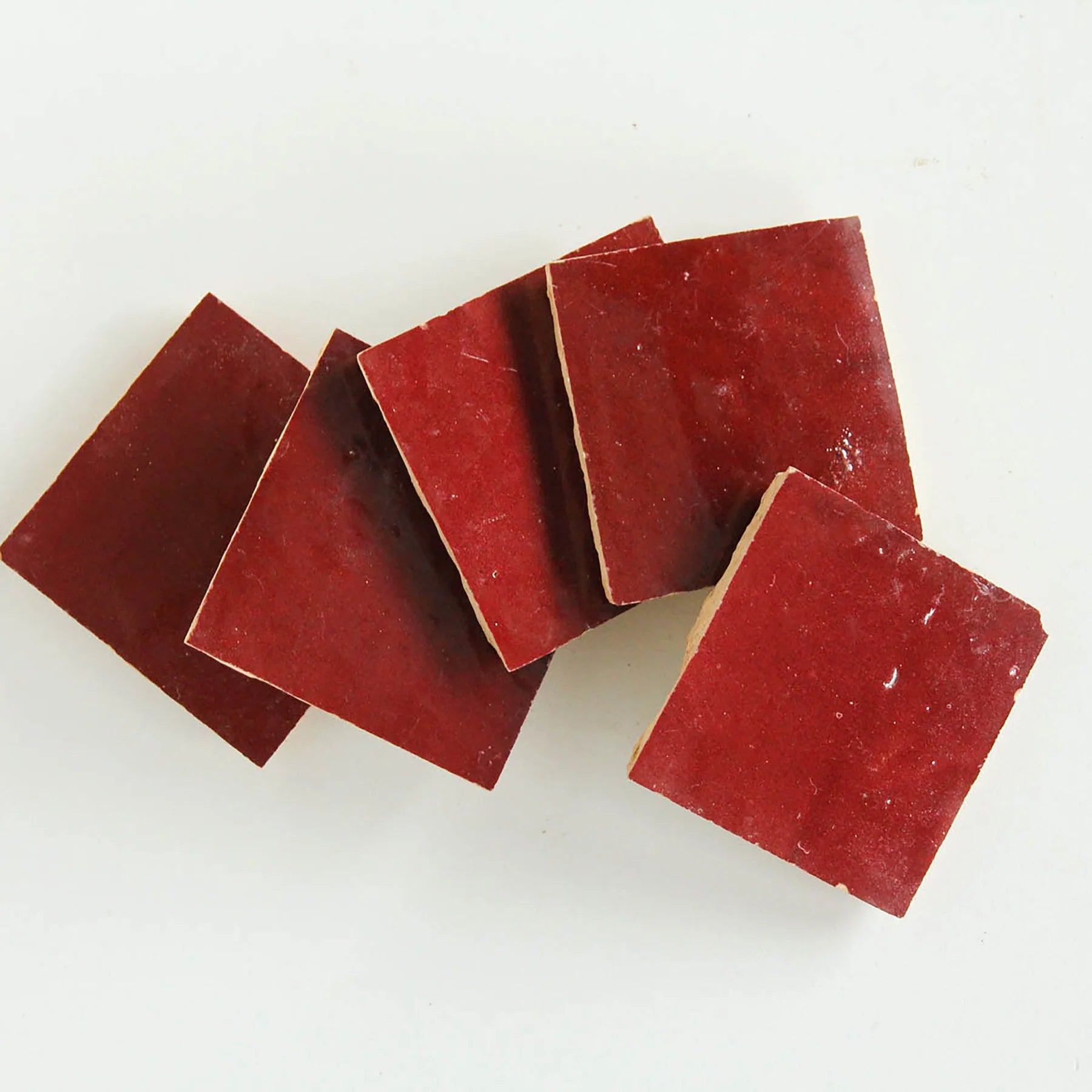 Tiles of Ezra Moroccan Zellige-JUNGLE RED-4x4 (Carton)