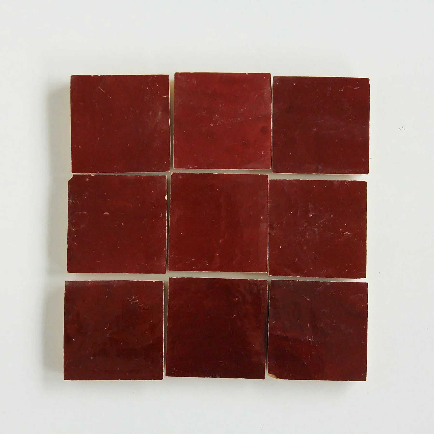 Tiles of Ezra Moroccan Zellige-JUNGLE RED-4x4 (Carton)