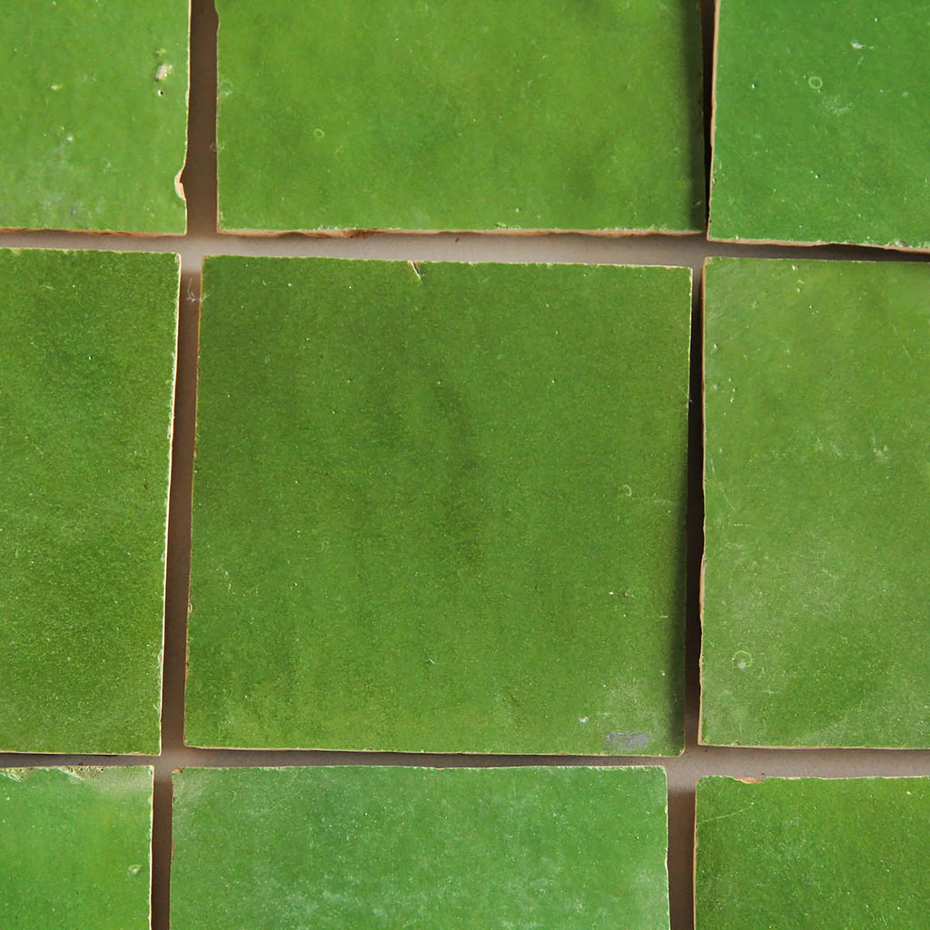 Tiles of Ezra Moroccan Zellige-KERMIT-4x4 (Carton)