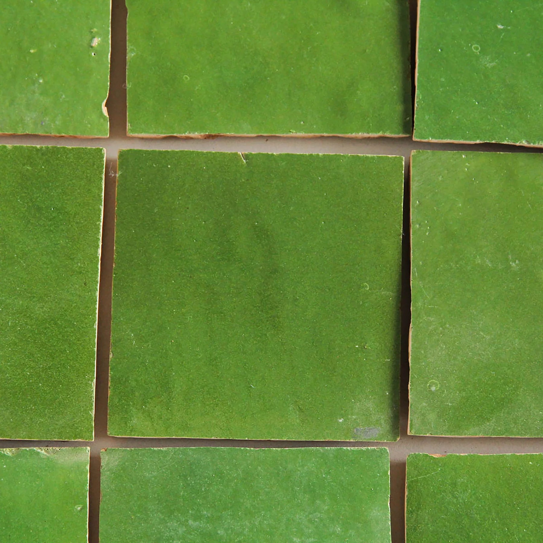 Tiles of Ezra Moroccan Zellige-KERMIT-4x4 (Carton)