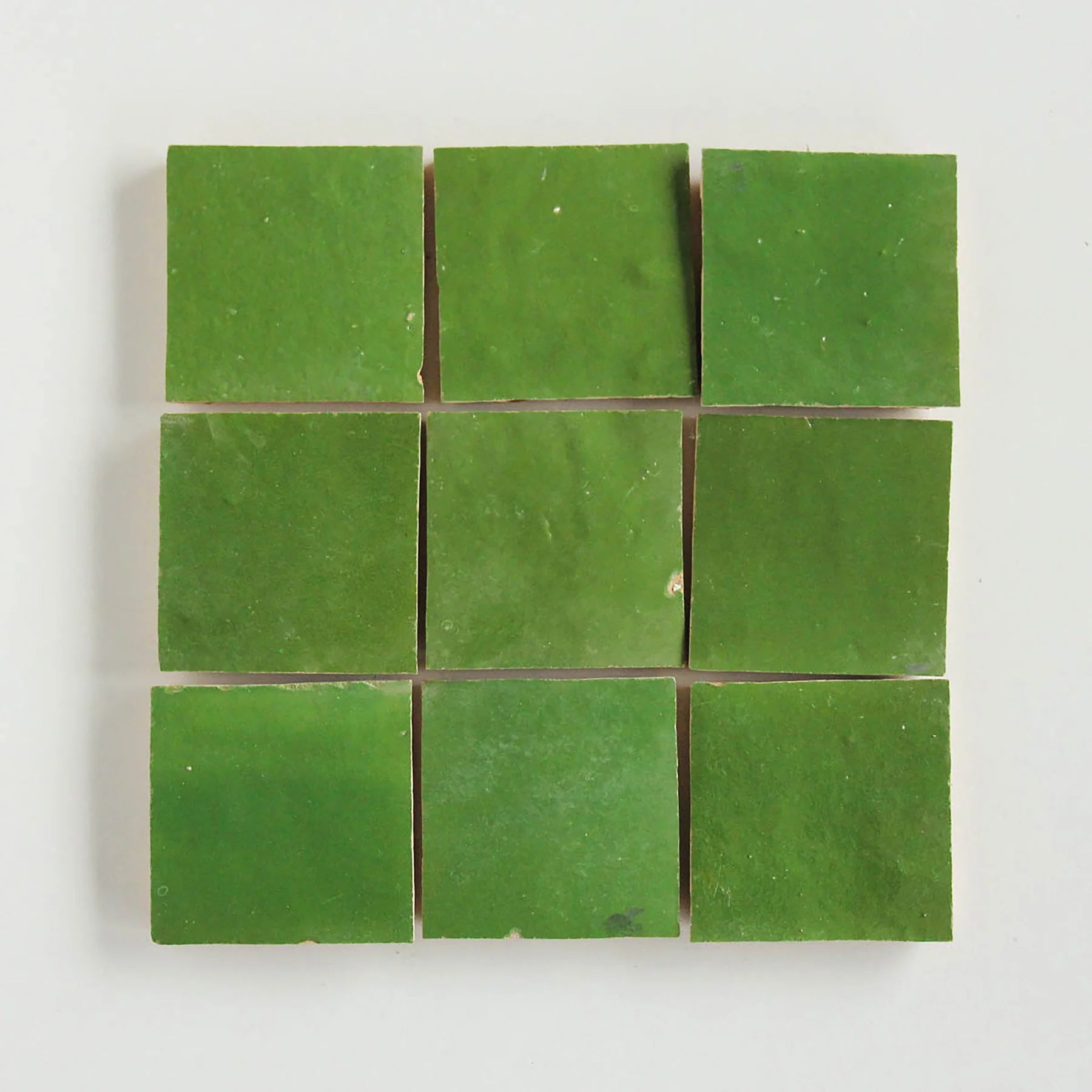 Tiles of Ezra Moroccan Zellige-KERMIT-4x4 (Carton)