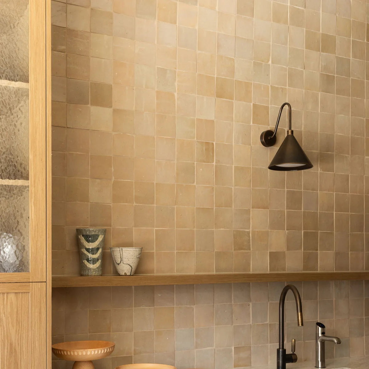 Tiles of Ezra Moroccan Zellige-LATTE-4x4 (Carton)