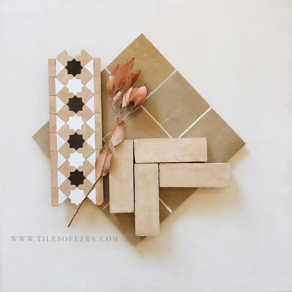 Tiles of Ezra Moroccan Zellige-LATTE-4x4 (Carton)