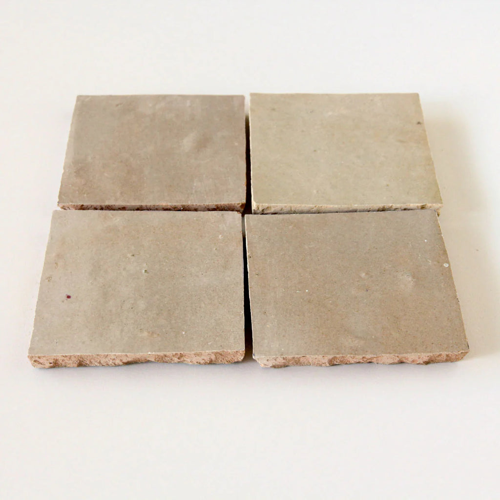 Tiles of Ezra Moroccan Zellige-LATTE-4x4 (Carton)