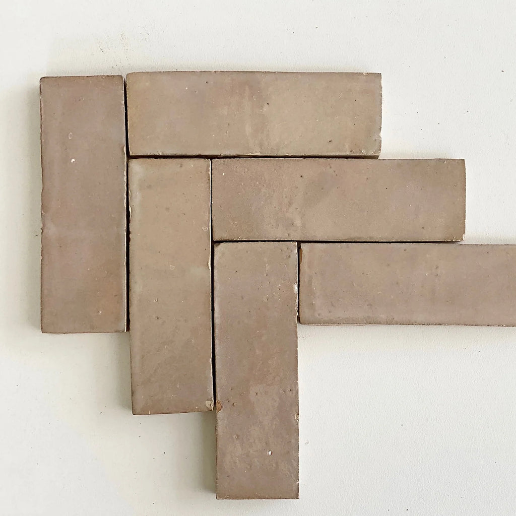 Tiles of Ezra Moroccan Zellige Thin Bejmat-LATTE-6x2 (Carton)
