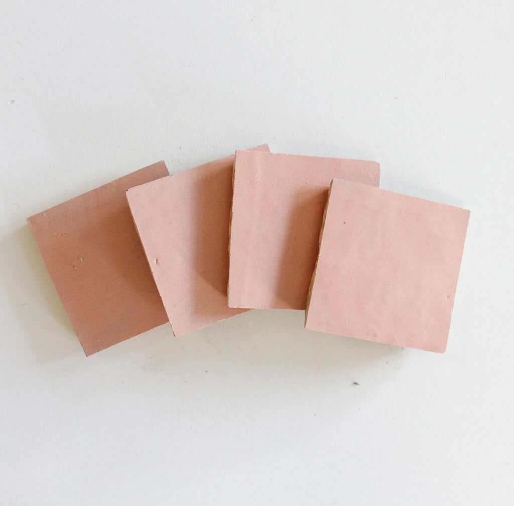 Tiles of Ezra Moroccan Zellige-MELOCOTON-4x4 (Carton)