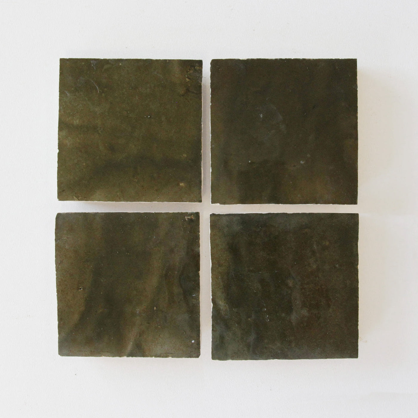 Tiles of Ezra Moroccan Zellige-OLIVA-4x4 (Carton)