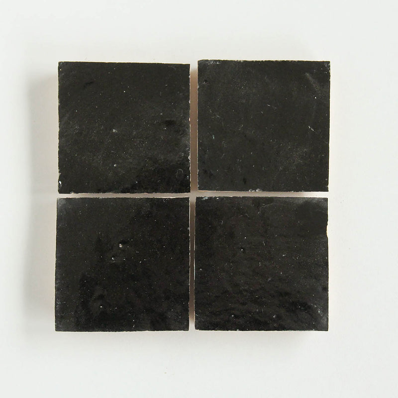 Tiles of Ezra Moroccan Zellige-BLACK-4x4 (Carton)