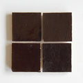 Tiles of Ezra Moroccan Zellige-CHOCOLATE-4x4 (Carton)