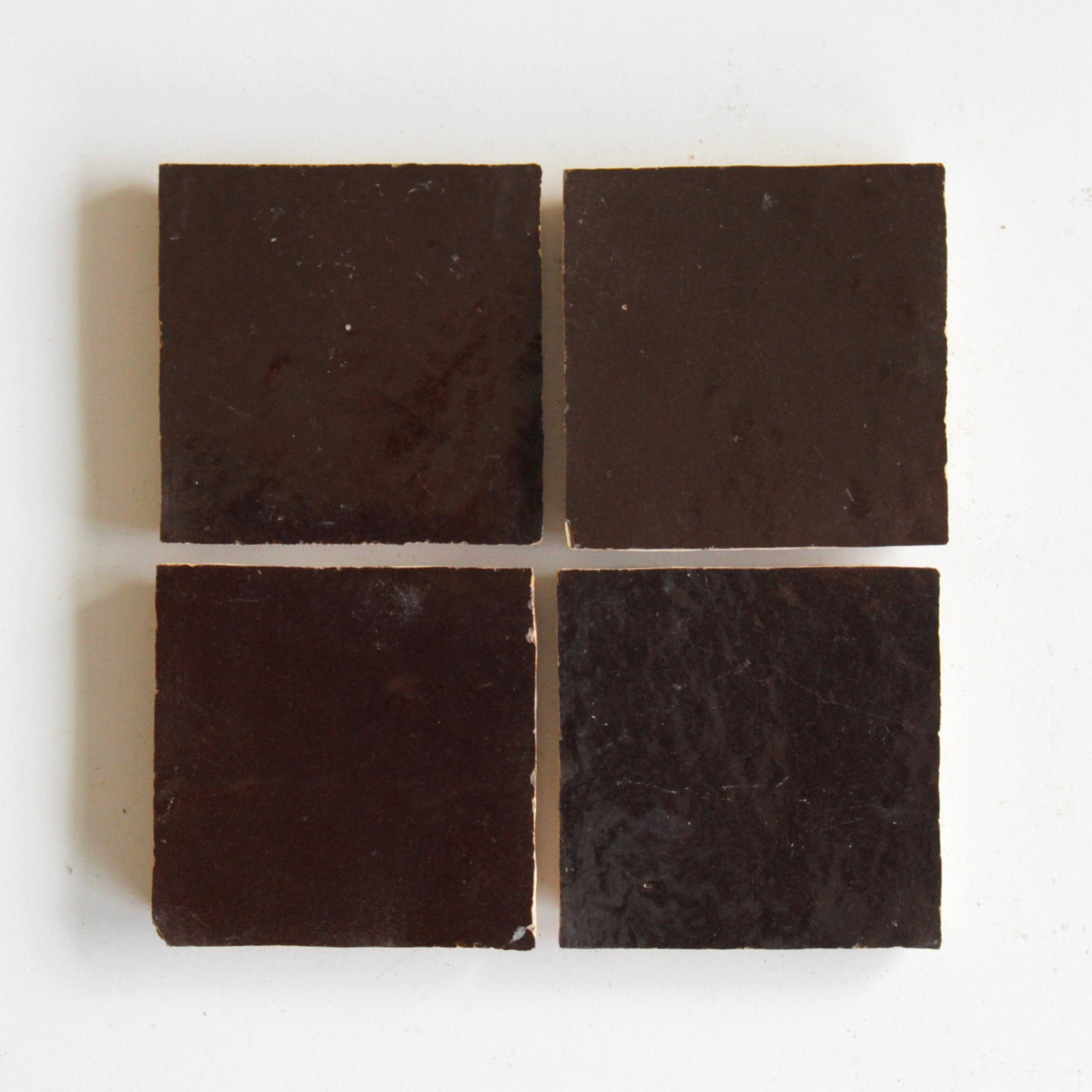 Tiles of Ezra Moroccan Zellige-CHOCOLATE-4x4 (Carton)