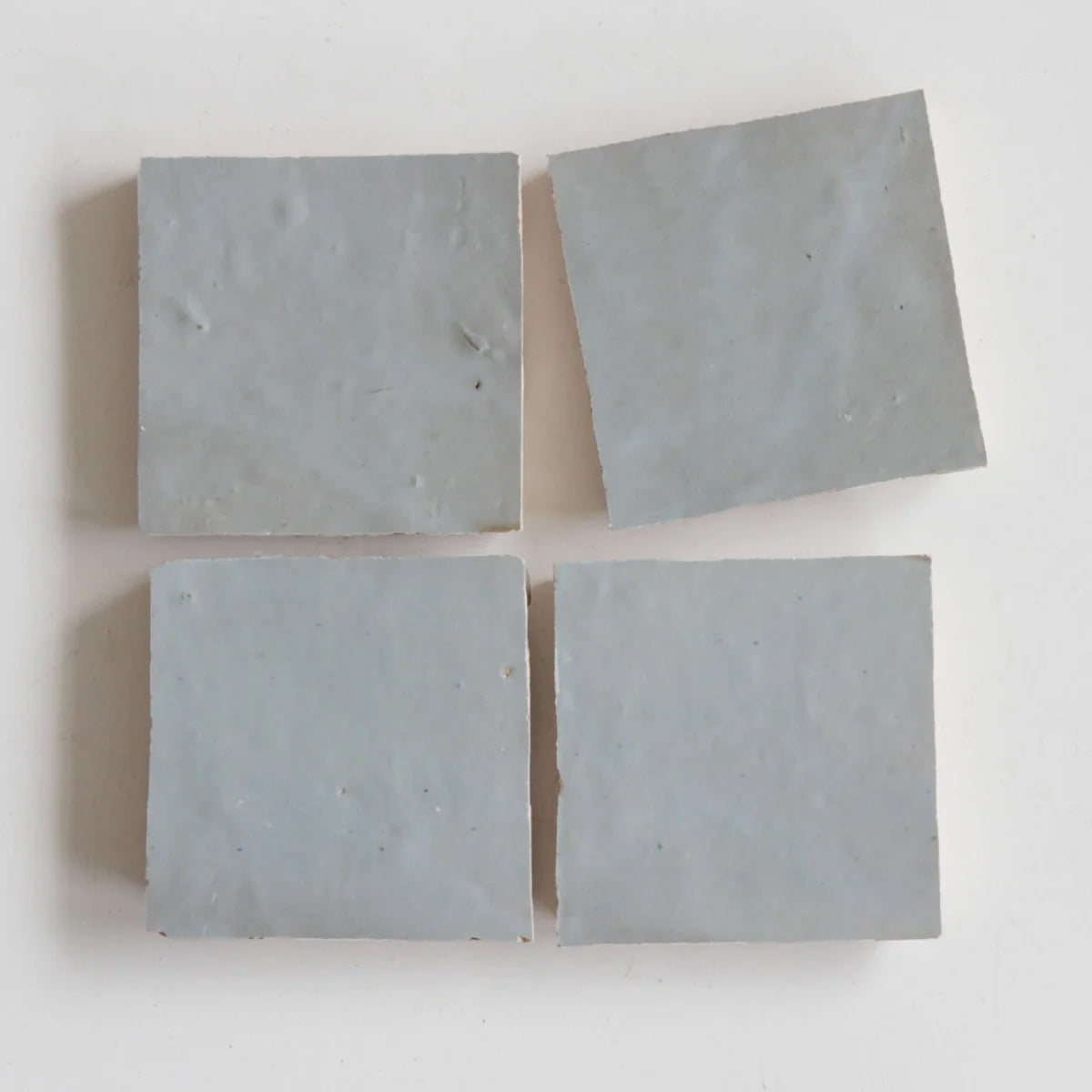 Tiles of Ezra Moroccan Zellige-DUCK EGG BLUE-4x4