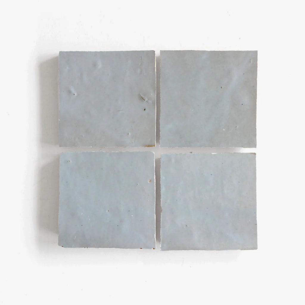 Tiles of Ezra Moroccan Zellige-DUCK EGG BLUE-4x4
