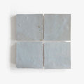 Tiles of Ezra Moroccan Zellige-DUCK EGG BLUE-4x4