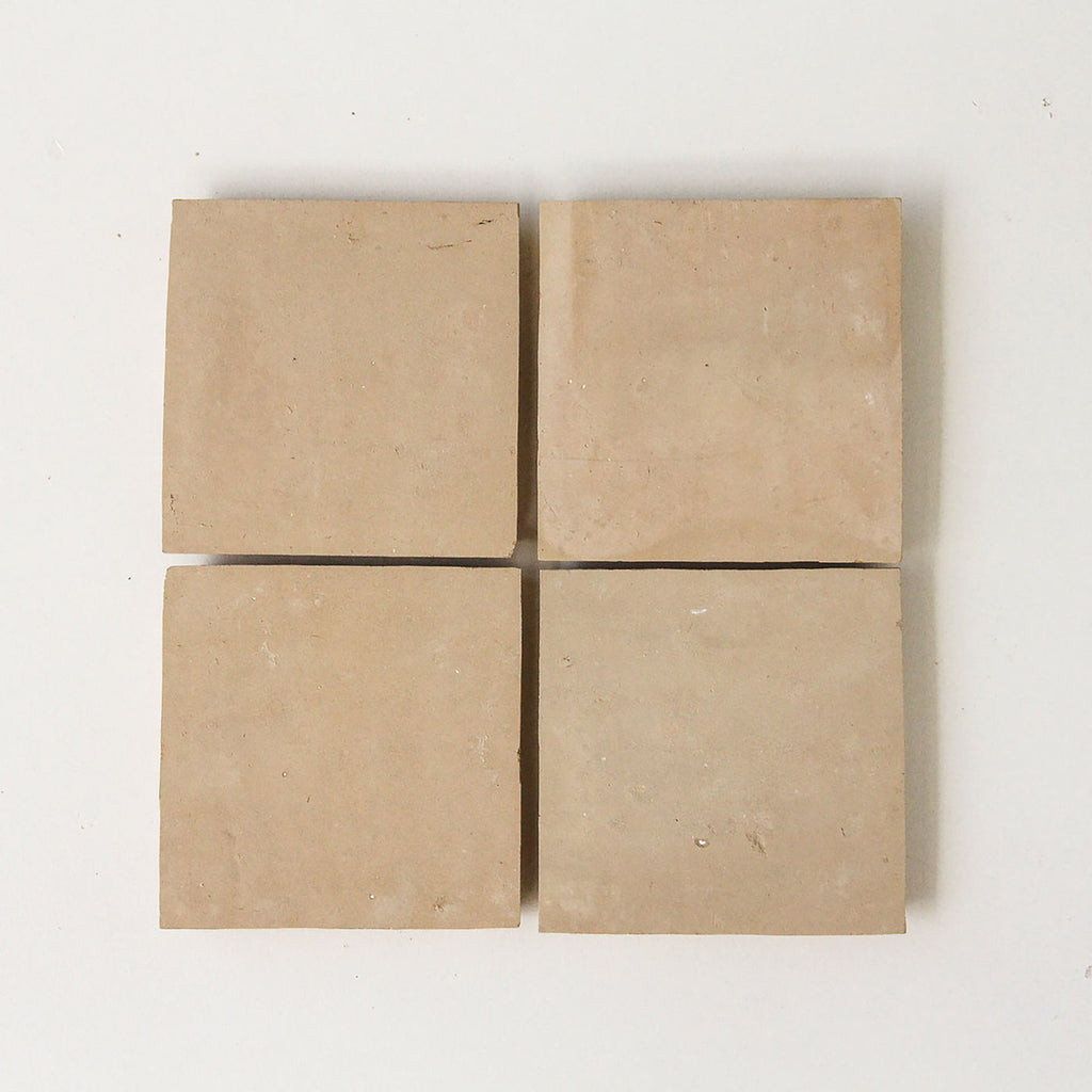 Tiles of Ezra Moroccan Zellige-CLAY-4x4 (Carton)