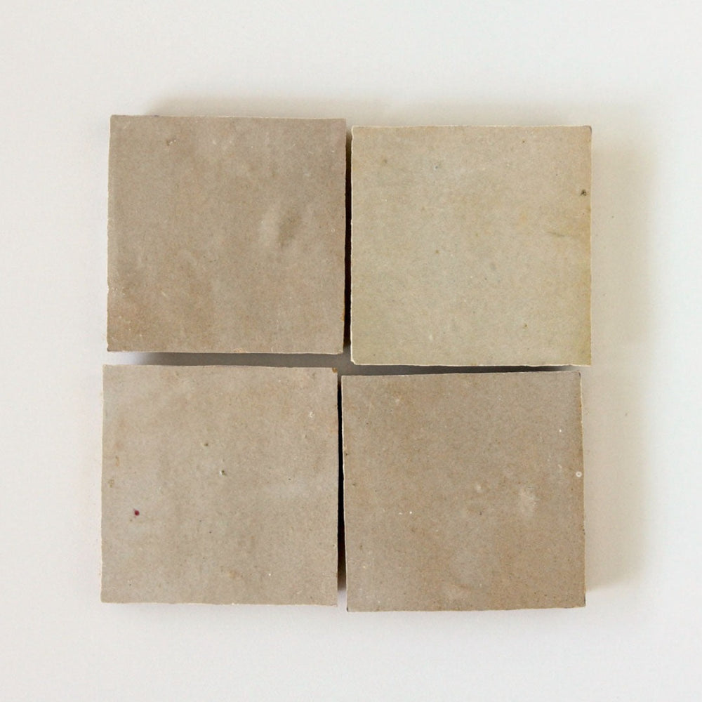 Tiles of Ezra Moroccan Zellige-LATTE-4x4 (Carton)