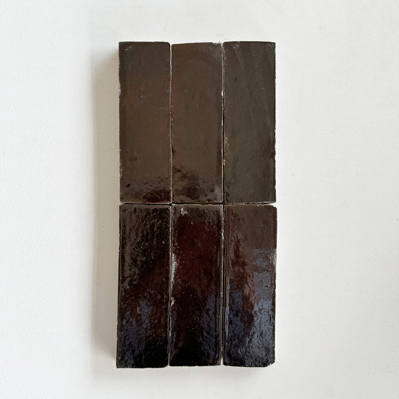 Tiles of Ezra Moroccan Zellige Thin Bejmat-CHOCOLATE-6x2 (Carton)
