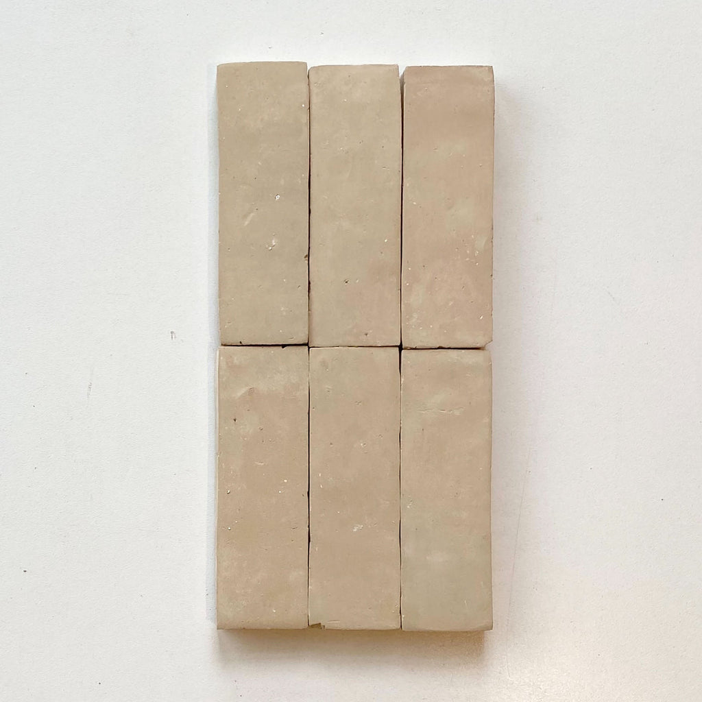 Tiles of Ezra Moroccan Zellige Thin Bejmat-CLAY-6x2 (Carton)