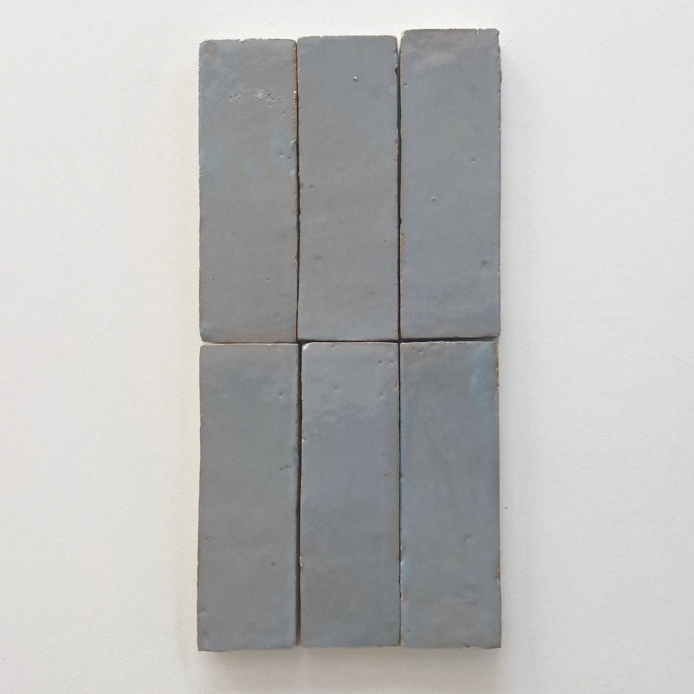Tiles of Ezra Moroccan Zellige Thin Bejmat-DUCK EGG BLUE-6x2 (Carton)